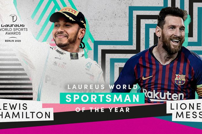 Lewis Hamilton dan Lionel Messi  meraih penghargaan Sportsman of the Year dari Laureus World Sports Award