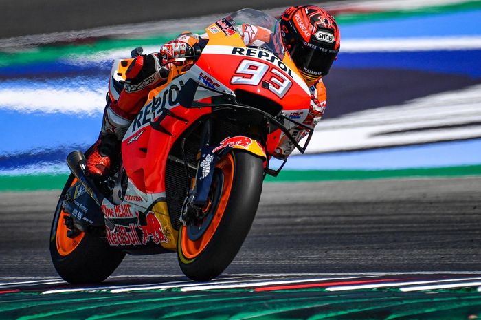 Pembalap Repsol Honda, Marc Marquez mengaku senang dengan hasil tes MotoGP Misano meski harus tercecer di posisi ke-10