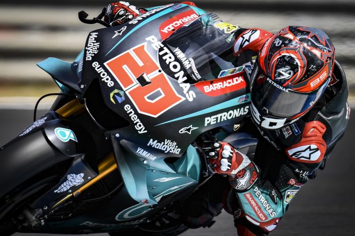  Pembalap Petronas Yamaha SRT, Fabio Quartararo menyambut MotoGP Prancis 2019 dengan momentum bagus usai raih pole position di MotoGP Spanyol