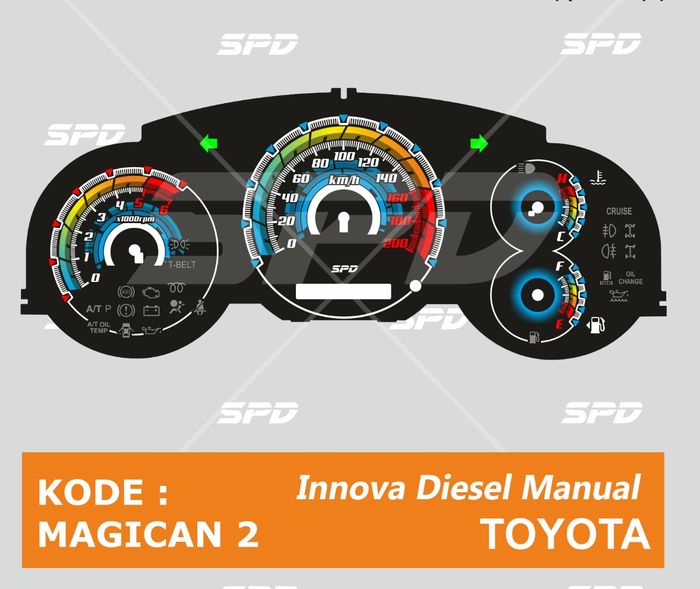 SPD Spidometer untuk Innova Diesel Manual