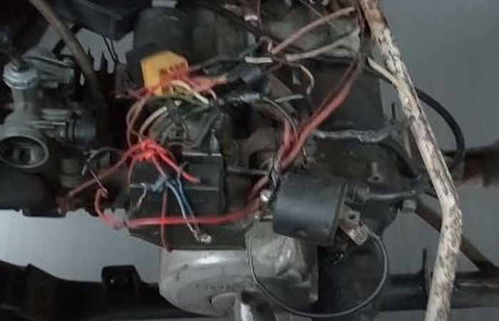 Mesin Honda Grand yang terpasang di Suzuki Truntung