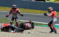 Ngakak Online, Andrea Dovizioso Salah Ambil Motor Setelah Jatuh, Ini Buktinya