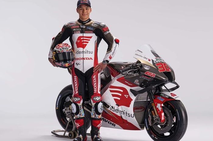 LCR Honda resmi mengungkap sepeda motor yang dipakai Takaaki Nakagami pada MotoGP 2022. (Foto: Twitter LCR Honda) 