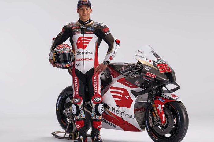 LCR Honda resmi mengungkap sepeda motor yang dipakai Takaaki Nakagami pada MotoGP 2022. (Foto: Twitter LCR Honda) 
