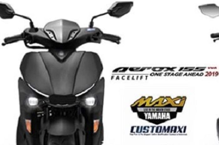 Hasil renderan digital Yamaha Aerox facelift