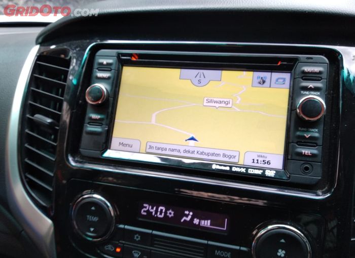 Navigasi sudah tersedia di head unit Triton