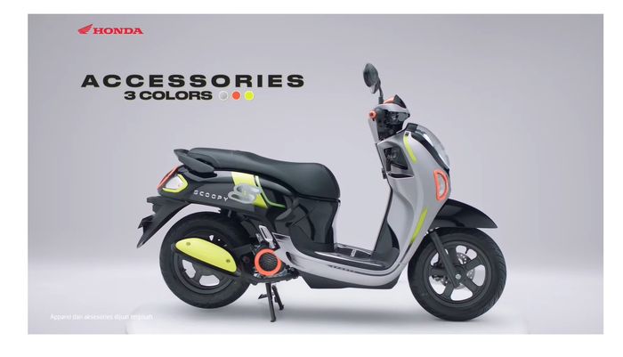 Honda Scoopy baru dengan aksesori