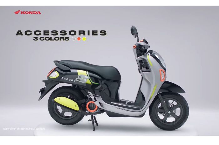 Honda Scoopy baru dengan aksesori