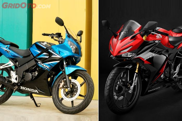 Honda CBR150R generasi pertama dan terbaru