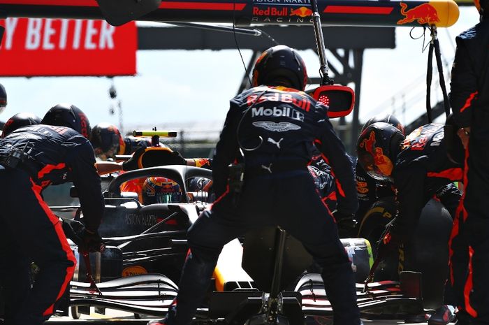 Pit stop Max Verstappen
