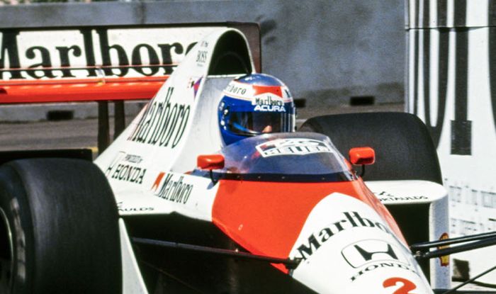 Alain Prost saat berlaga di F1 Amerika 1989 bersama tim McLaren-Honda