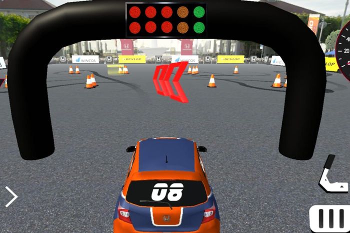 Tampilan Brio Virtual Drift Challenge 2