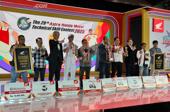 Deretan pemenang Astra Honda Motor Technical Skill Contest 2025.