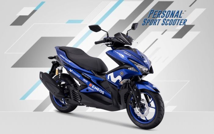 Yamaha Aerox 155 dengan livery Movistar baru versi Indonesia