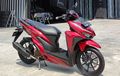 Modifikasi Kaki-kaki Honda Vario 150 Merah Candy Didukung Part Menawan
