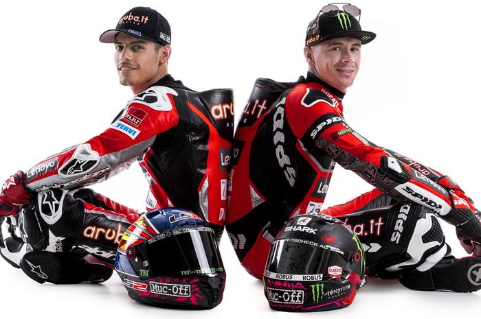 Michael Ruben Rinaldi dan Scott Redding, janji memberikan yang terbaik buat tim aruba.it Racing Ducati di WorldSBK 2021