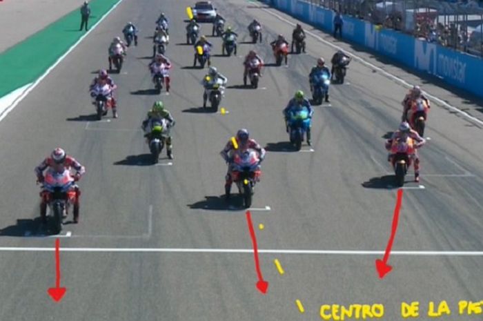 Posisi start di MotoGP Aragon