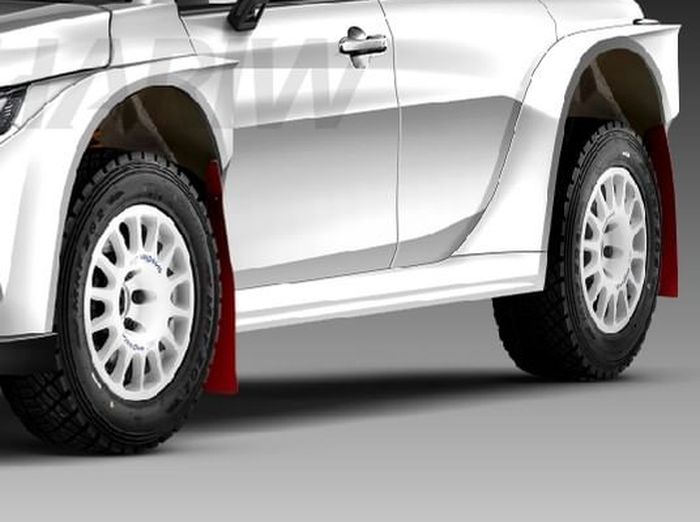Digital modifikasi Toyota Vios baru pakai pelek Speedline Corse 2118 warna putih
