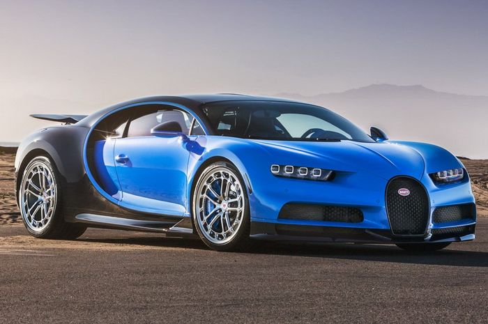 Bugatti Chiron dengan pelek Vossen