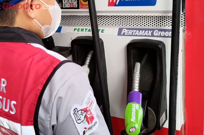 (ilustrasi) BBM baru Pertamina Pertamax Green 95