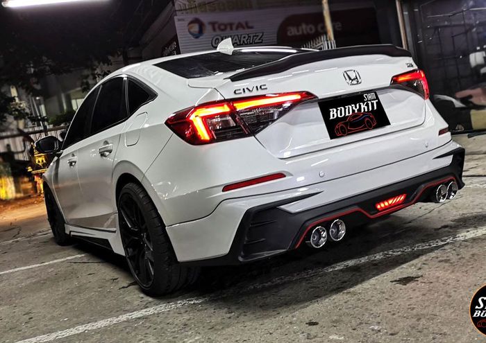 Modifikasi All New Honda Civic RS hasil kreasi Siam Bodykit, workshop Thailand