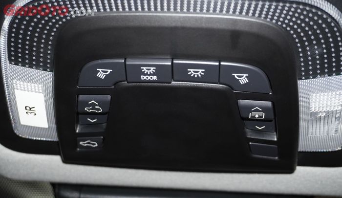 Tombol Pengoperasian Fitur Panoramic Sunroof Toyota Kijang Innova Zenix