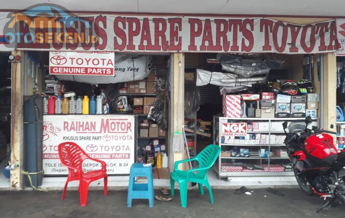 Raihan Motor, Spesialis spare parts Toyota.