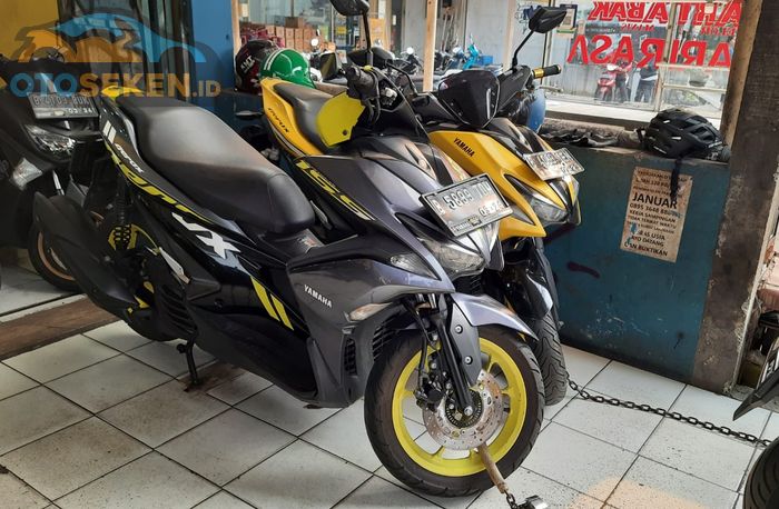 Yamaha Aerox 155 bekas generasi pertama di showroom Sahabat Motor, Tangerang Selatan