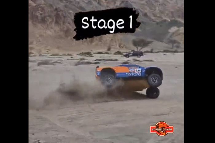 Crash Oscar Fuertes di etape 1 Reli Dakar 2023, dia adalah rekan setim mantan rider MotoGP Carlos Checa