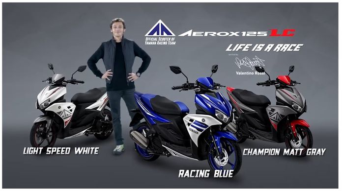 Valentino Rossi jadi bintang iklan Yamaha Aerox 125 LC