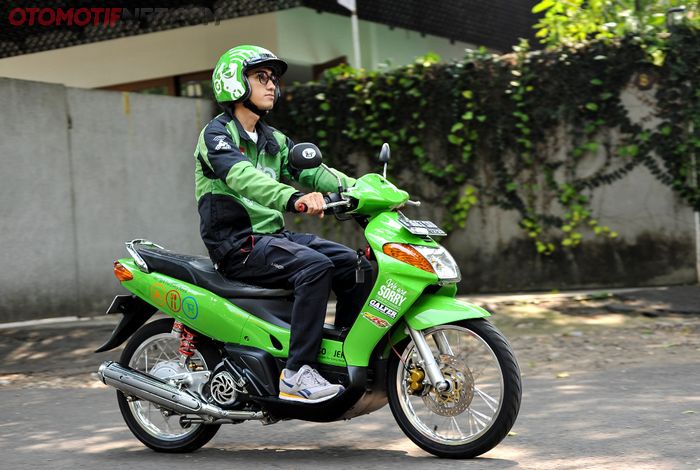 Yamaha Nuovo dipakai narik, mesin sudah bore up, tak masalah