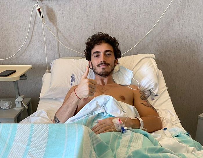 Francesco Bagnaia merasa baikan usai jalani operasi tulang kering di Italia