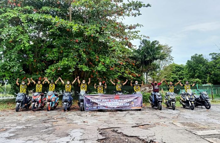 Rombongan Yamaha Maxi Touring Merdeka Lintas Kalimantan