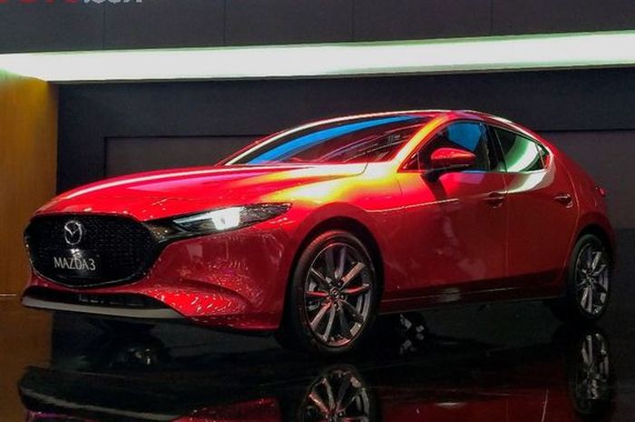 All New Mazda3 yang baru diperkenalkan di GIIAS 2019.