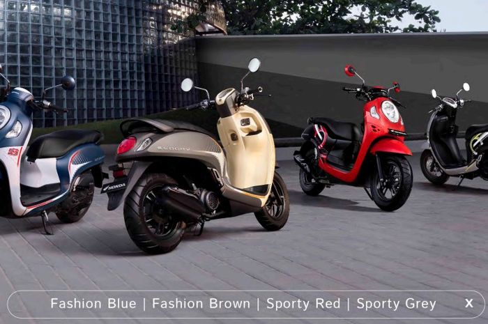 Pilihan warna Honda Scoopy Sporty dan Fashion