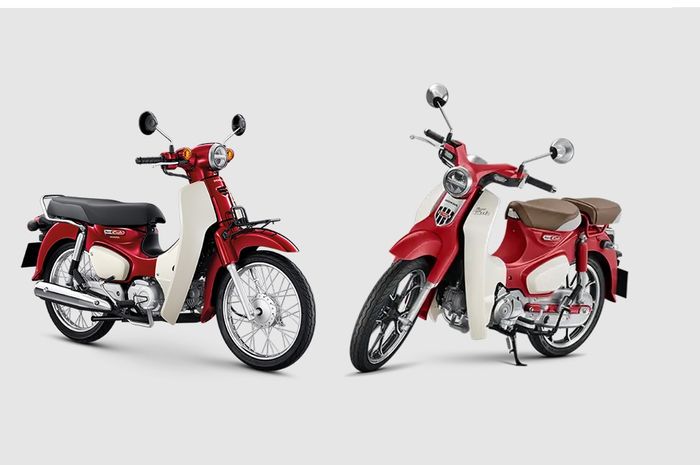Honda New Super Cub Thailand (kiri) dan Super Cub C125 (kanan)