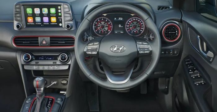 Desain interior Hyundai Kona Iron Man Edition