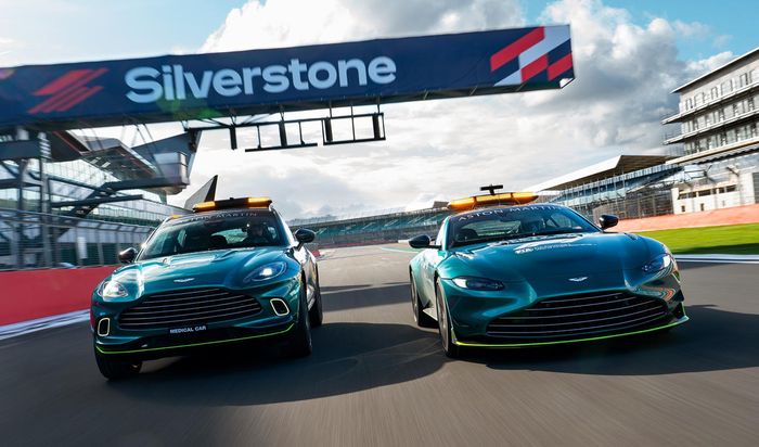 Aston Martin Vantage Safety Car dan Aston Martin DBX Medical Car untuk F1 2021