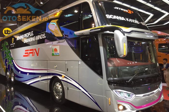 Bus Scania K410B racikan Adiputro yang akan digunakan oleh PO SAN