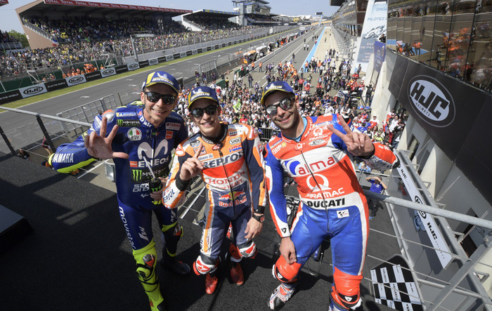 Peraih podium MotoGP Prancis 2018