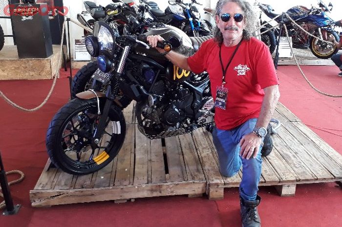 Gil Isaacson, bule asal Amerika Serikat mengikuti Suryanation Motorland 2018 Bali
