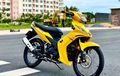 Modif Simpel Yamaha Jupiter MX 135, Bodi kuning, Kaki-kaki istimewa