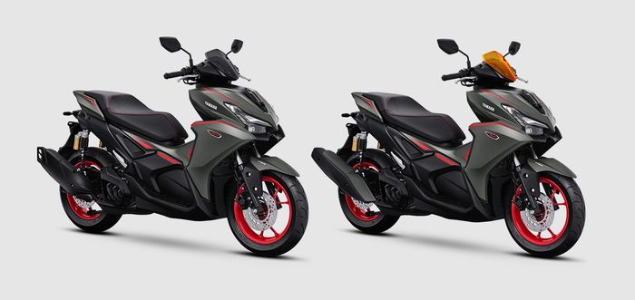 Pilihan warna Aerox Alpha Turbo (kiri) dan Turbo Ultimate (kanan)