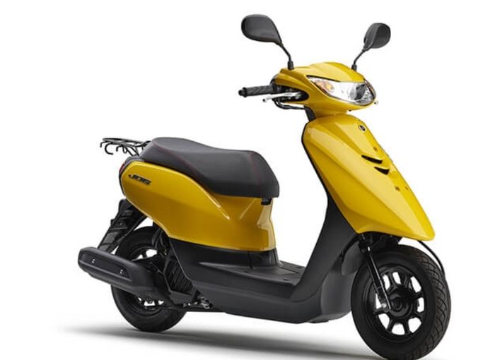 Yamaha Jog, skutik 50 cc baru Yamaha bermesin dan rangka Honda. Harga Rp 20 jutaan.