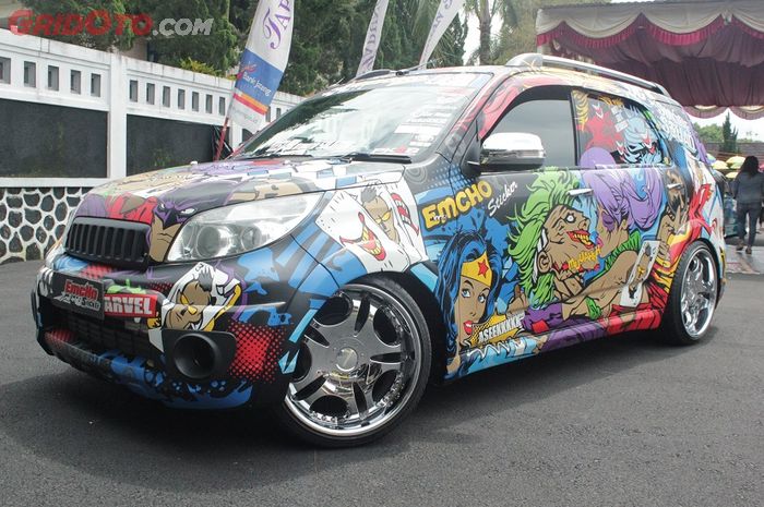 Modifikasi Stiker Mobil Xenia Warna Hitam Arena Modifikasi