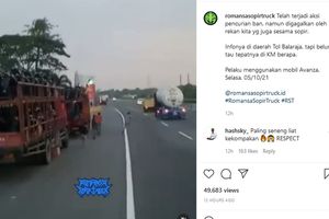Solidaritas Sopir Truk Gagalkan Aksi Kriminal Gerombolan Maling Ban Serep Di Jalan Tol Dibuat Kocar Kacir Gridoto Com<script async src=