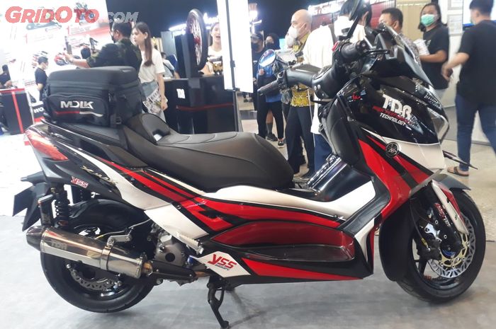 Yamaha XMAX 250 Connected bisa lirik upgrade kaki garang XMAX lama pakai upgrade fork kit depan dan sok YSS