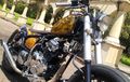 Bobber Gahar Berbasis Yamaha Scorpio Ini, Desain Bodinya Kreasi Sendiri