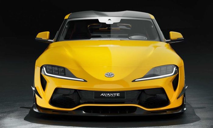 Tampilan depan modifikasi Toyota Supra A90