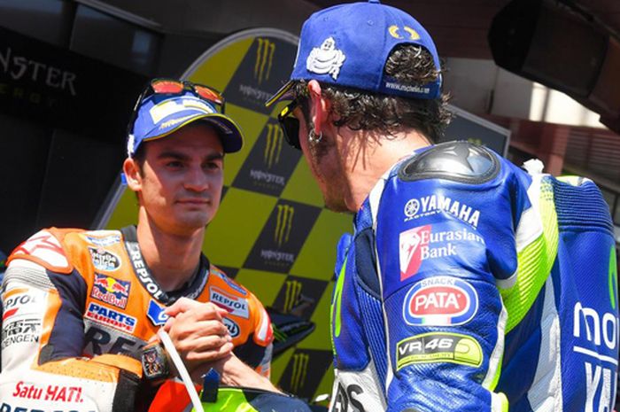 Valentino Rossi dan Dani Pedrosa
